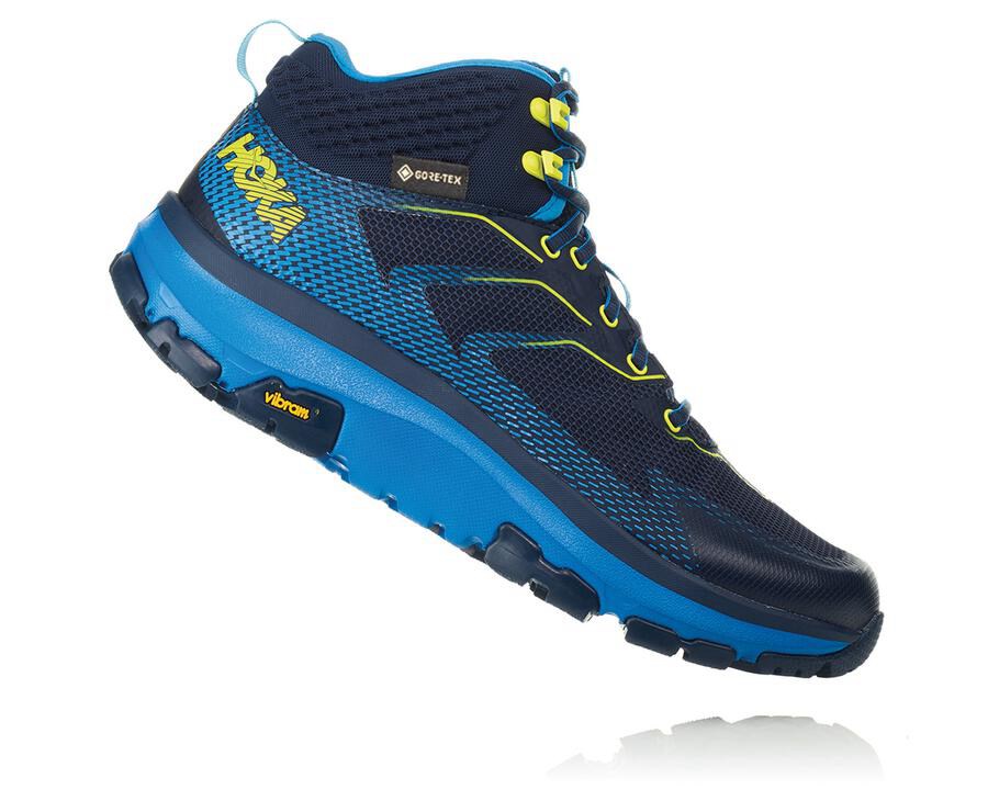 Botas De Montaña Hoka One One Hombre - Toa Gore-Tex - Azul Marino - GAJ514273